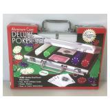 Deluxe Poker set in case, nos