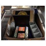 Lot of assorted bar items - poker set and more