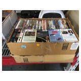 Lot of dvds and vhs tapes