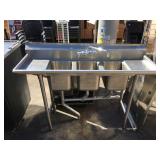 3-Compartment Stainless NSF sink