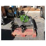 Pallet lot of folding chairs and more