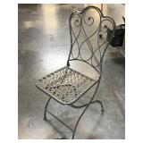 Metal patio chair