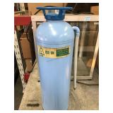 Metal fire extinguisher painted Blue
