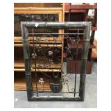 Metal wall hanging decoration, approx 29x39