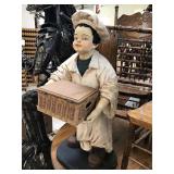 3ft tall life Chef Helper made of fiber glass by