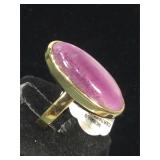 14K Gold amethest Ring size 10