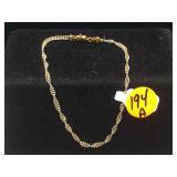 18k Gold Braclet 8 "