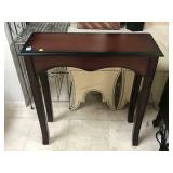 Wooden hall stand, approx 11x28x30 inches