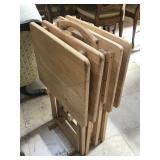 4 pc Tv-tray table set