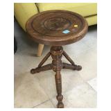 Tonk Furniture Revolving Piano Stool, CA 1890