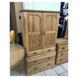 Wooden dresser w/shelves and drawers, approx