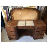 Vintage Vanity w/wooden frame for mirror