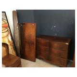 Wooden dresser w/bed frame incl. headboard and