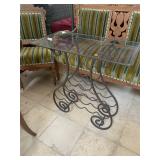 Wine rack side table