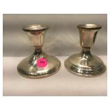 Sterling Silver Weighted Candle Holders