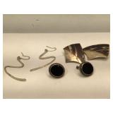 3 pairs of Sterling Silver earrings - 21g TW