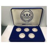 5X - 1988 US Olympic Committee .999 Fine 1ozt