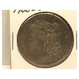 1900-O Morgan Silver Dollar in flip