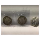 3X - 1891-O, 1899-O and 1882-O Morgan Silver