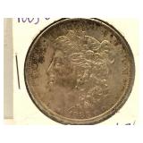 1883-O Morgan Silver Dollar in flip