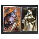 Lady Death comic, Blasphemy set, low edition of