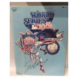 1981 world series program autographed steve