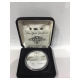 NY Yankees silver plated coin