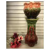 Vintage/ antique McCoy jardeniere and pedestal,