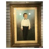 Exceptional large antique Pastel /Watercolor of a