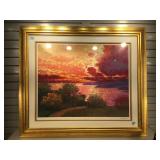 Littorio DelSignori,b. 1938, landscape print,