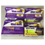 4 Visi-belt Light Reflective Safety Belts.