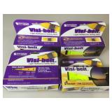 4 Visi-belt Light Reflective Safety Belts.