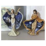 Two Native Spirits, numbered figurines from the