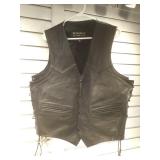 Wilsons Leather Lace Side Black Vest with Eagle.