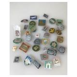 Lot of assorted foreign pins.