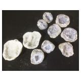 Assorted Natural Geodes, split.  2.5-4 in.