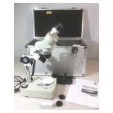 Meiji Techno Stereo Microscope with Instructions