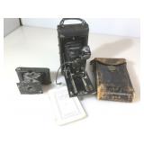 Two vintage folding cameras by Kodak. Vest Pocket
