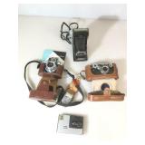 Vintage Cameras. Folding Kodak Tourist, Kodak