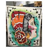 Traditional Tattoo Art on Canvas. 46x57 Artist