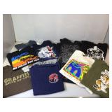 Assorted vintage and character T-Shirts. Assorted