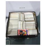 Unsorted mixed sports cards