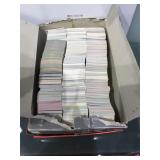 Unsorted mixed sports cards
