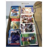 Unsorted mixed sports cards