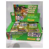 Sealed packs of soccer cards