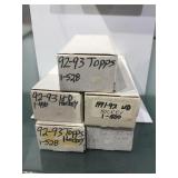 Unsorted mixed sports cards