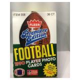 1990 fleer football sealed box