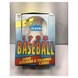 1990 fleer baseball sealed box
