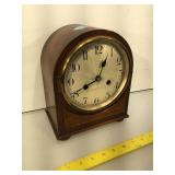 German beehive mantle clock , key and pendulum,