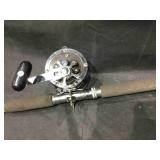 Deep Sea fishing rod & reel, 6.5 long, reel mkd